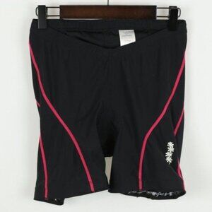Shebeest Women's Medium Black & Pink Padded Chamois Cycling Shorts